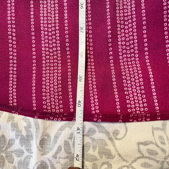 Maurices Pink and White Wrap Skirt with Faux Tie - Picture 7 of 9